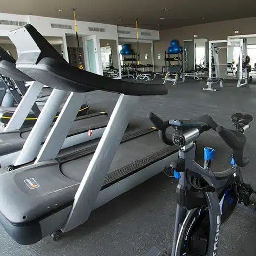 Equipped gymnasium